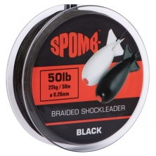 Шок лидер Spomb Braided Shockleader Черный 50Lb 22кг 50м