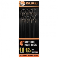 Готові повідці Guru Method Hair Rigs with Speed Stops 4inch / 10cm MWG 7Lb/0,19mm 16 MWG 8шт 