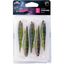 Штучна приманка Rage Ultra UV Slick Shad Single Color Pack Stickleback 9cm/3,5inch 5шт 