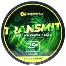 Шнур сподовий/маркерний Ridge Monkey Transmit Spod and Marker Braid Hi-Vis Green 25lb 11,3kg 300m 