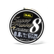 Шнур Duel Super X-Wire 8 150m 0.15mm 7.0kg 5Color Yellow Marking #0.8 (H3604N-5CR)