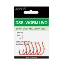 Крючок BKK для дроп шота DSS-WORM UVO#1/0 (A-ES-8344)