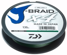 Шнур Daiwa J-Braid X4E 135m (Dark Green) 0.33mm 50lb/22.4kg 