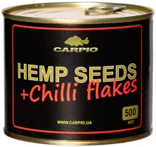 Зернова суміш Carpio HEMP SEEDS+Chilli flakes 0.5л 