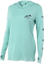 Реглан Pelagic Ultratek Hooded Fishing Shirt Gyotaku - Women`s L