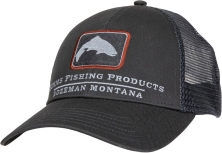 Кепка Simms Trout Icon Trucker Hat One size. Carbon 