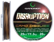 Поводковый материал Gardner Disruption Mud Brown/Black 25lb/11.3kg (арт.887718790130)