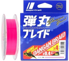 Шнур Major Craft Dangan Braid X8 150m (роз.) #0.5 12lb/4.8kg