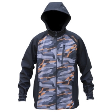 Куртка Viverra Softshell Infinity Hoody Black Camo Orange M (РБ-2239058)