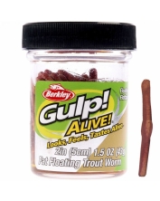 Силікон Berkley Gulp! Alive Fat Floating Trout Worm 2&quot; (10шт) NAT 