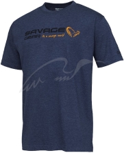 Футболка Savage Gear Signature Logo T-Shirt S к:blue melange 