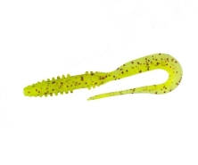 Твістер Keitech Mad Wag Slim 4.5&quot; PAL#01 Chartreuse Red Flake 