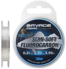 Флюорокарбон Savage Gear Semi-Soft Seabass 30m 0.29mm 4.79kg Clear 