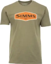 Футболка Simms Logo Frame T-Shirt XXL Military Heather 