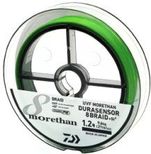 Шнур Daiwa UVF Morethan Dura Sensor X8+Si2 150m (Lime Green) #1.2 21lb/9.6kg 