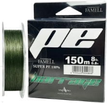 Шнур Yamatoyo Barrage Super PE 150m (Dark Green) #2.0 25lb