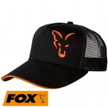 Кепка Fox Collection Trucker Black and Orange