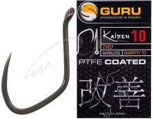 Крючок Guru Kaizen Eyed Barbless Hook #14 (10 шт/уп)