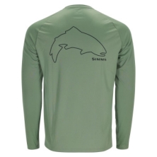 Реглан Simms Tech Tee Artist Series Trout Outline/Field S (13533-2037-20)