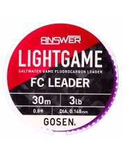 Флюорокарбон Gosen Answer Light Game FC Leader 30m №0.8 3lb 