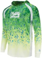 Реглан Pelagic Vaportek Hooded Fishing Shirt XL к:dorado green 