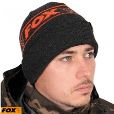 Шапка Fox Collection Beanie Black Orange