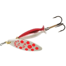 Блесна вращающаяся Mepps Aglia Long Heavy №1+ silver/red dots 12g (РБ-644712)