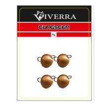 Разборная вольфрамовая чебурашка Viverra 6g Copper (4шт) (6TCBS-C)