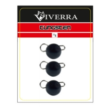 Разборная вольфрамовая чебурашка Viverra 7g Matte Black (3шт) (7TCBS-MB)