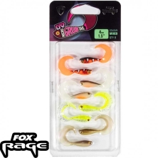 Искуственная приманка Rage UV Micro Grub Mixed Colour Pack 4cm