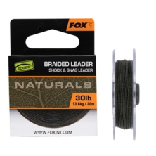 Поводочный материал Fox Edges Naturals Braided Leader 20m 13.6kg/30lb (CAC818)