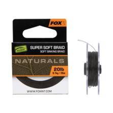 Поводочный материал Fox Edges Naturals Soft Braid hooklength 20m 9.1kg/20lb (CAC826)