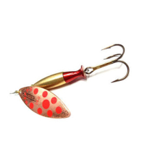 Блесна вращающаяся Mepps Aglia Long Heavy №1+ cuivre red dots  (РБ-644711)