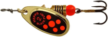 Блесна Mepps Black Fury №2 4.5g Gold Fluorescent Red Dot