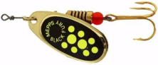 Блесна Mepps Black Fury №4 8.0g Gold Chartreuse Dot