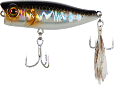 Воблер Jackall Chubby Popper 42F 42mm 3.3g HL Silver &amp; Black