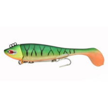 Джігголовка з силіконом Mullet Shad Jig Fire Tiger 200g 