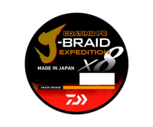 Шнур Daiwa J-Braid Expedition X8E 150м 0.18мм Smash Orange