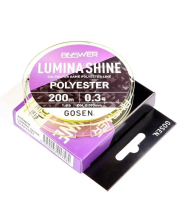 Леска Gosen Lumina Shine 200m №0.3 1.6lb yellow