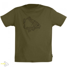 Футболка Avid Carp Icon T-Shirt khaki XXL 1шт