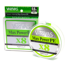 Шнур Varivas Max Power PE X8 Lime Green 200M #0.8 (VA 13512)