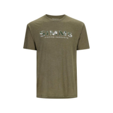 Футболка Simms Logo T-shirt RC Dark Clover/Military Heather M (12803-1097-30)