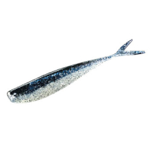 Силикон Lunker City Fat Fin-S Fish 3.5"#136 Black Ice 10шт. (36136)