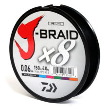 Шнур Daiwa J - Braid X8 0,06 мм-150 м MULTI COLOR (арт. 720476)