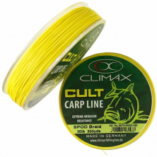 Шнур сподовый Climax Cult Spod Braid 0,16mm 20lb 274m Yellow
