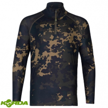 Футболка с длинными рукавами Korda Kool UPF Zip Jersey Dark Kamo M 1шт