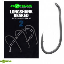 Крючки Korda Longshank Beaked Barbed Hooks Size 2 10шт