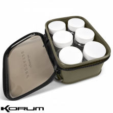 Кейс с баночками для дипования Korum Progress EVA Hookbait Pouch 6 Tub