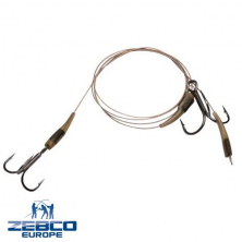 Готовый поводок Zebco DB Series Bottom Rig Leader 30lb 14kg Size 6+4 1шт