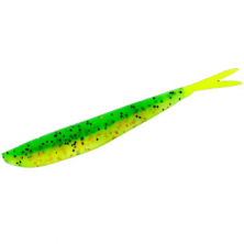 Силикон Lunker City Fin-S Fish 10/BG 4  #265 Fire Tiger/Chartreuse Tail 